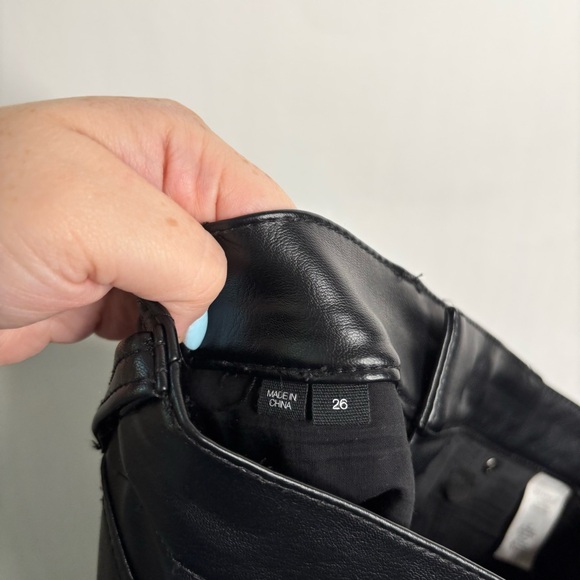 Veronica Beard Beverly Vegan Leather Skinny-Flare Pant size 26 - Picture 12 of 12